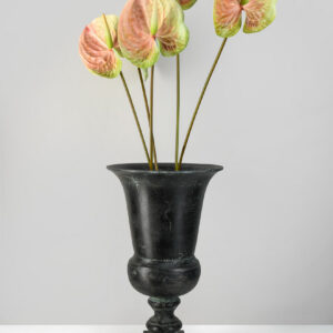 14.5in Tall Aged Bronze Urn