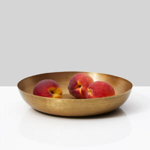 10in Wide Gold Iron Centerpiece Bowl